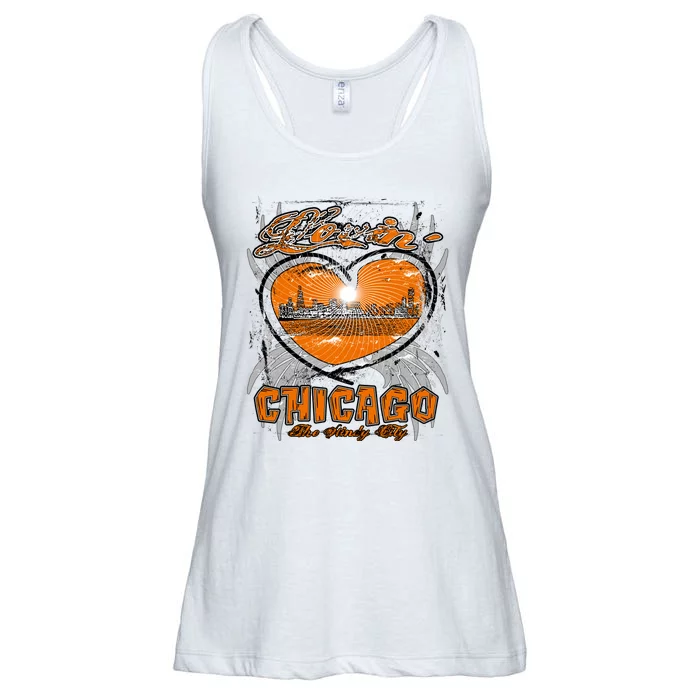 Loving Chicago Ladies Essential Flowy Tank