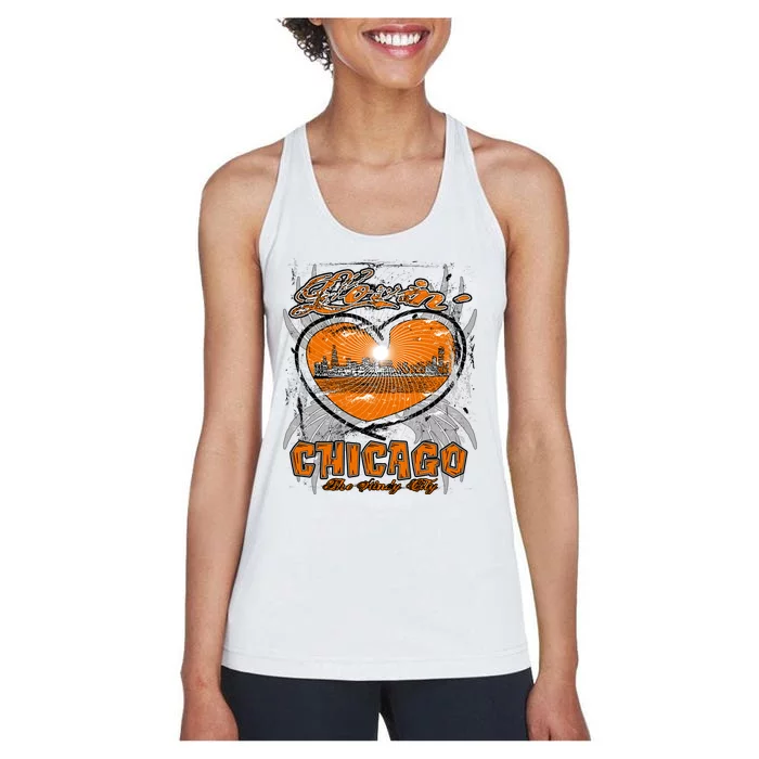 Loving Chicago Women's Racerback Tank