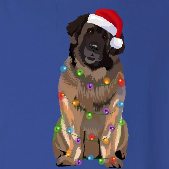 Leonberger Christmas Lights Xmas Dog Lover Santa Hat Great Gift Toddler Long Sleeve Shirt