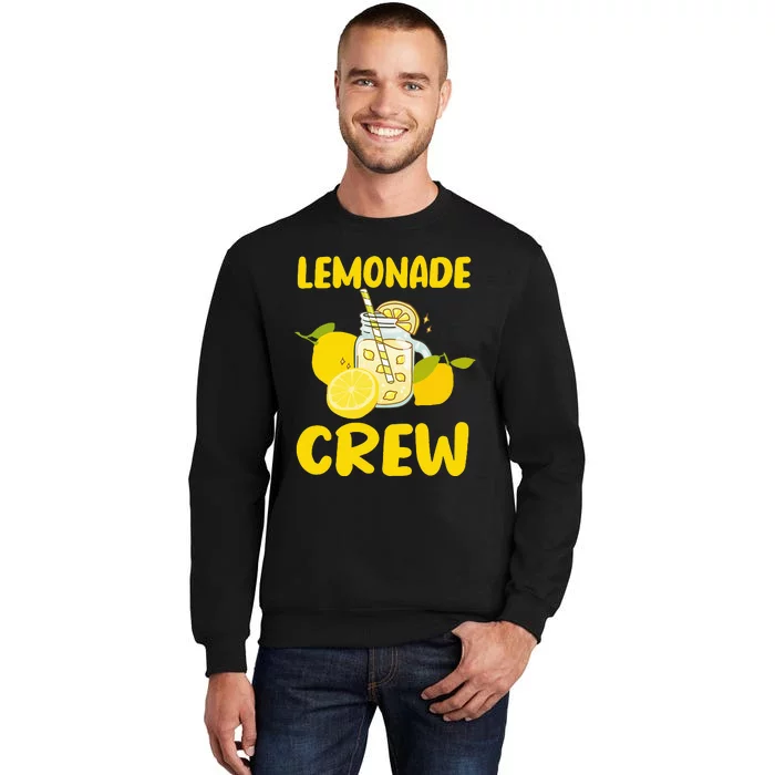 Lemonade Crew Lemon Slices Juice Summer Citrus Summer Drink Tall Sweatshirt