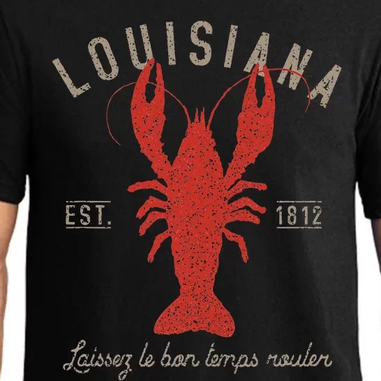 Louisiana Crawfish Laissez Le Bon Temps Rouler Pajama Set