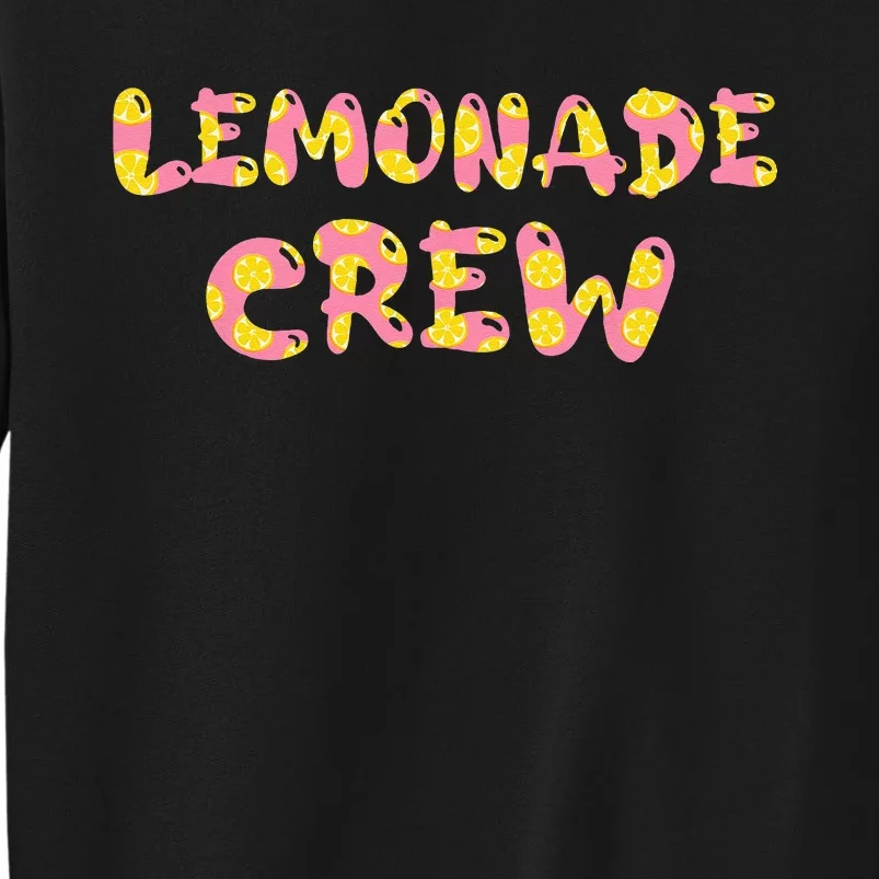 Lemonade Crew Lemon Lover Floral Summer Pink Lemon design Sweatshirt