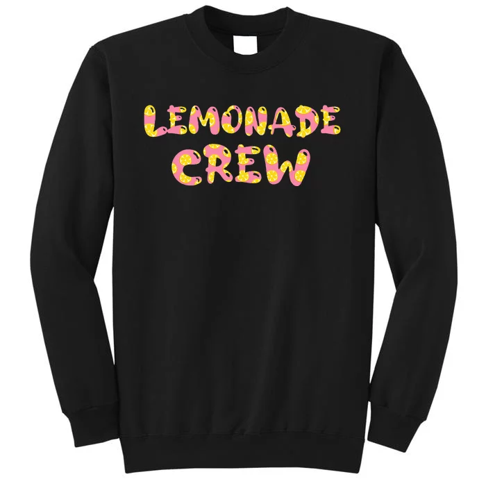 Lemonade Crew Lemon Lover Floral Summer Pink Lemon design Sweatshirt