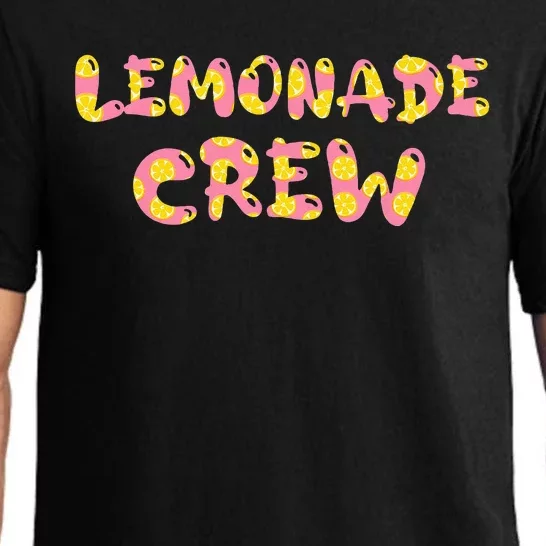 Lemonade Crew Lemon Lover Floral Summer Pink Lemon design Pajama Set