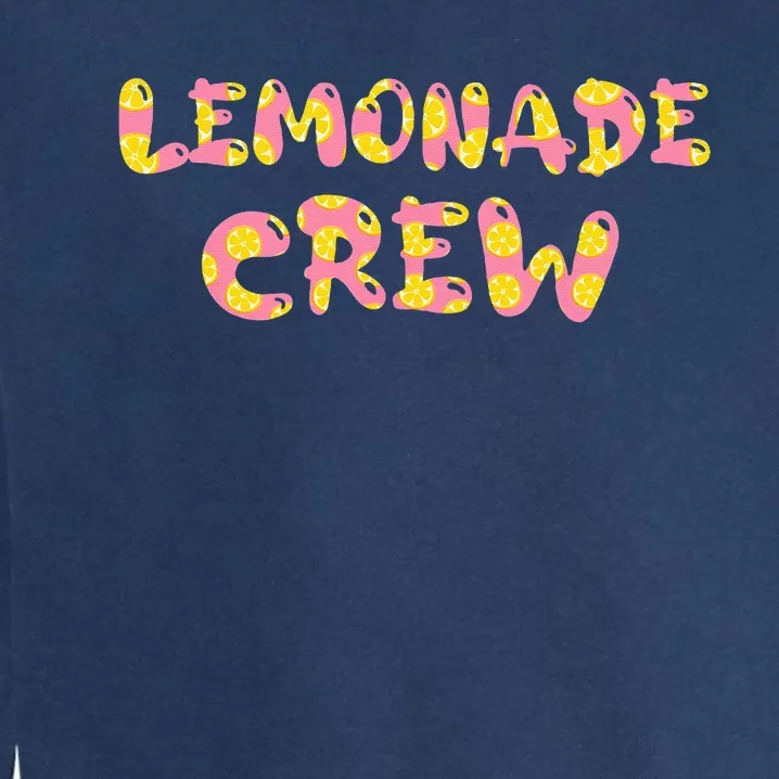 Lemonade Crew Lemon Lover Floral Summer Pink Lemon design Garment-Dyed Sweatshirt