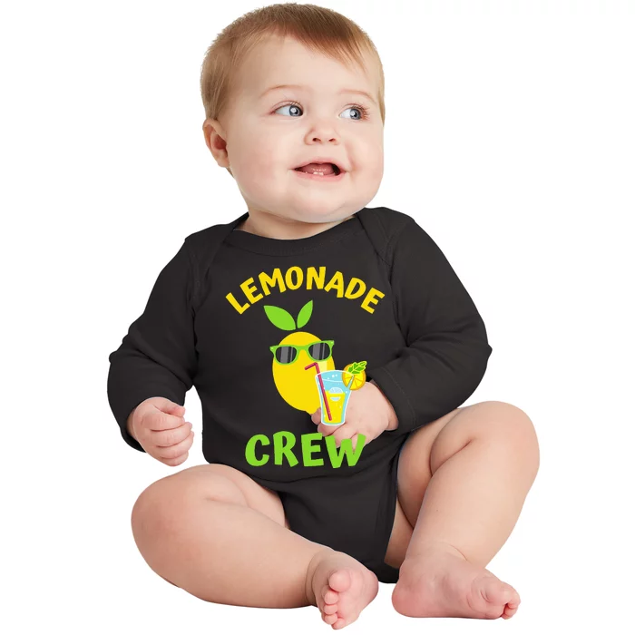 Lemonade Crew Matching Funny Lemon Juice Lover Squeezy Boss Baby Long Sleeve Bodysuit