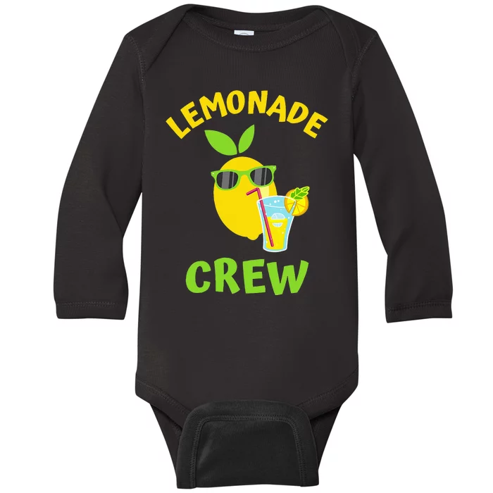 Lemonade Crew Matching Funny Lemon Juice Lover Squeezy Boss Baby Long Sleeve Bodysuit