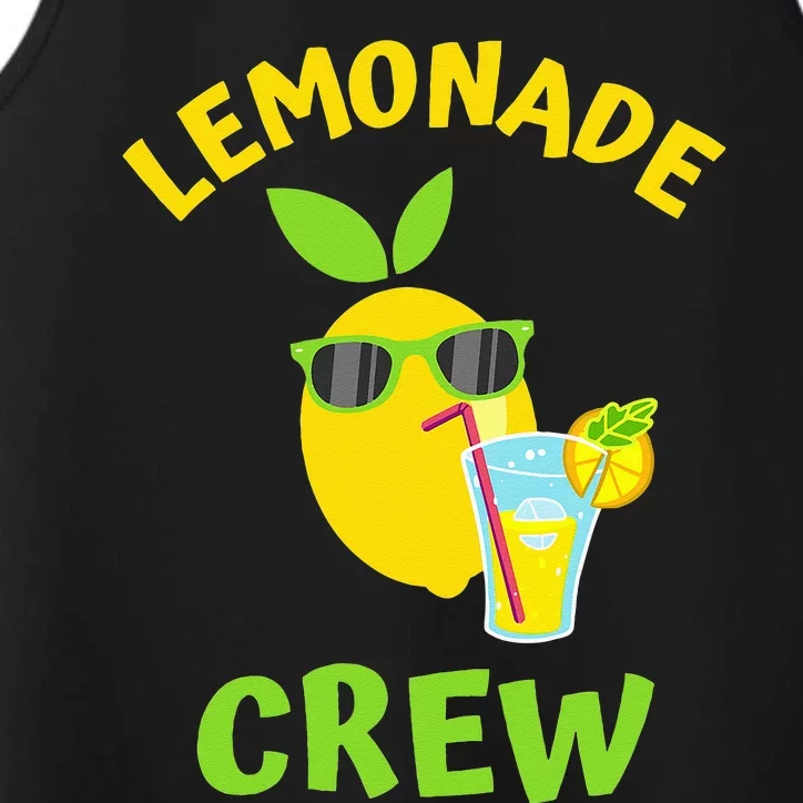 Lemonade Crew Matching Funny Lemon Juice Lover Squeezy Boss Performance Tank