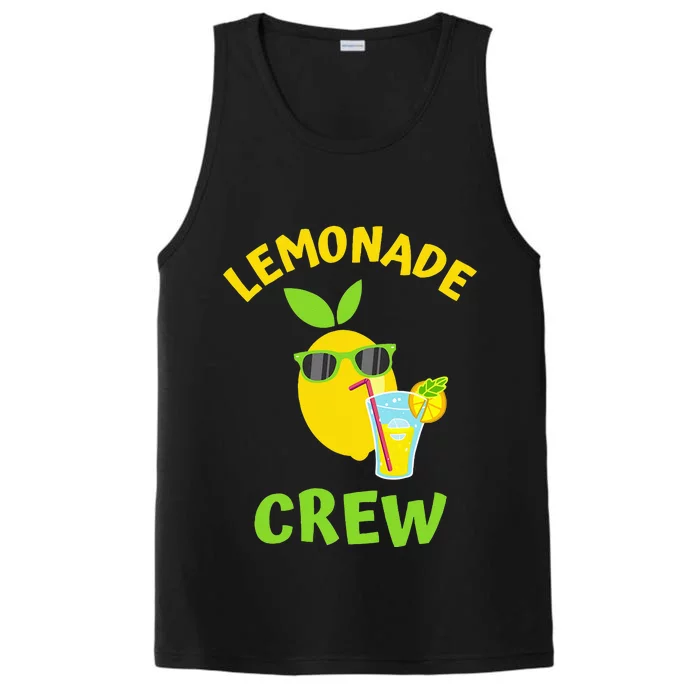 Lemonade Crew Matching Funny Lemon Juice Lover Squeezy Boss Performance Tank