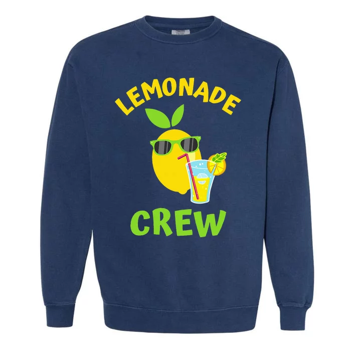 Lemonade Crew Matching Funny Lemon Juice Lover Squeezy Boss Garment-Dyed Sweatshirt