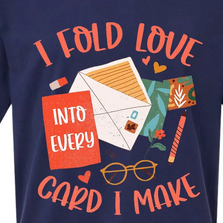 Love Card Making Cute Hobby Crafting Scrapbooking Crafter Sueded Cloud Jersey T-Shirt