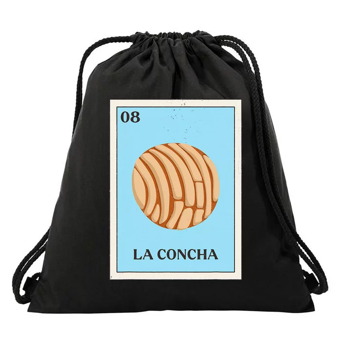 La Concha Mexican Bingo Version Drawstring Bag