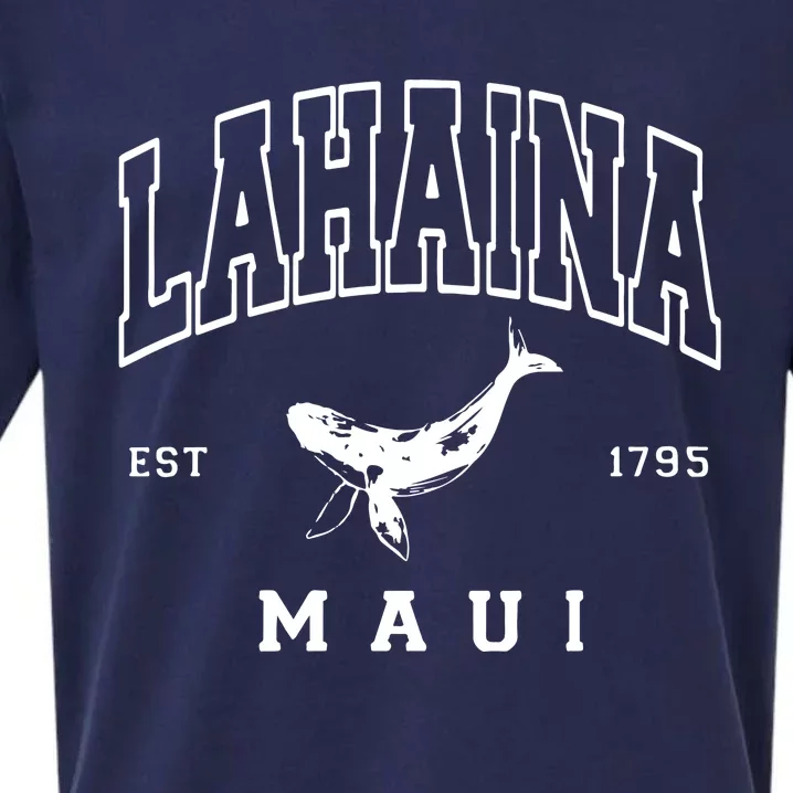 Lahaina Collegiate Maui Hawaii Strong Letterman Sueded Cloud Jersey T-Shirt