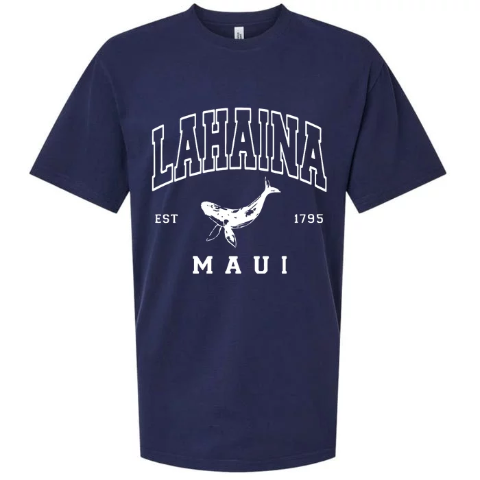 Lahaina Collegiate Maui Hawaii Strong Letterman Sueded Cloud Jersey T-Shirt