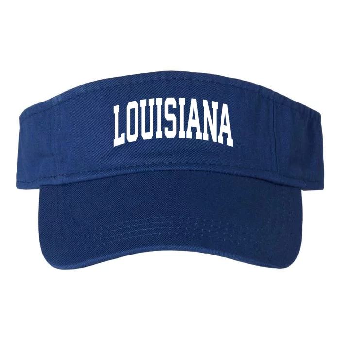 Louisiana Crewneck Meaningful Gift Sports College Style State Usa Valucap Bio-Washed Visor