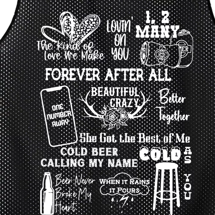 Luke Country Music Cowgirl Mesh Reversible Basketball Jersey Tank