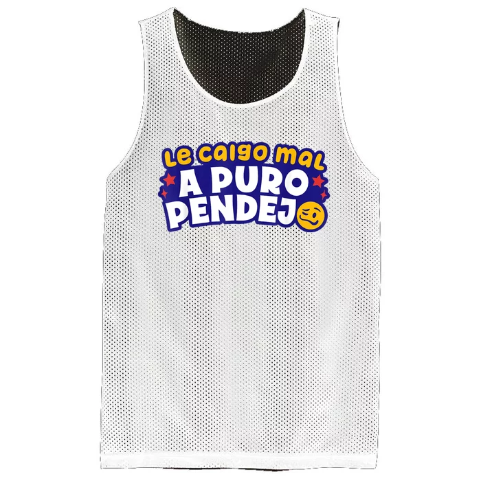 Le Caigo Mal A Puro Pendejo Mesh Reversible Basketball Jersey Tank