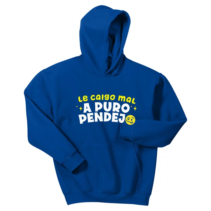 Le Caigo Mal A Puro Pendejo Funny Quote Kids Hoodie