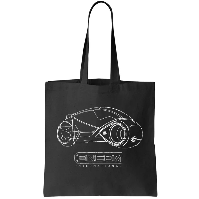 LIGHT CYCLE motorbike ENCOM Flynn SCI FI grid game 80s retro Tote Bag