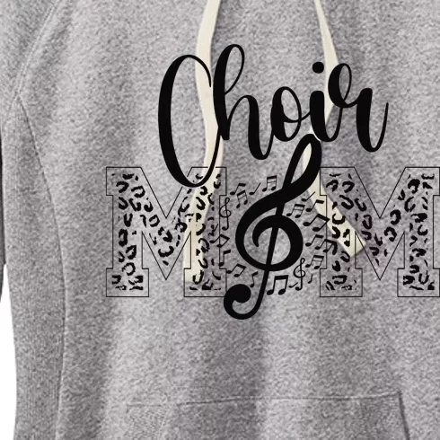 Leopard Choir Mom Choir Mama Choir Mom Gift Women's Fleece Hoodie