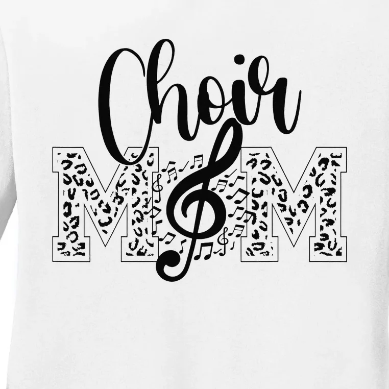 Leopard Choir Mom Choir Mama Choir Mom Gift Ladies Long Sleeve Shirt