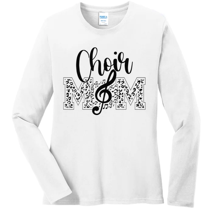 Leopard Choir Mom Choir Mama Choir Mom Gift Ladies Long Sleeve Shirt