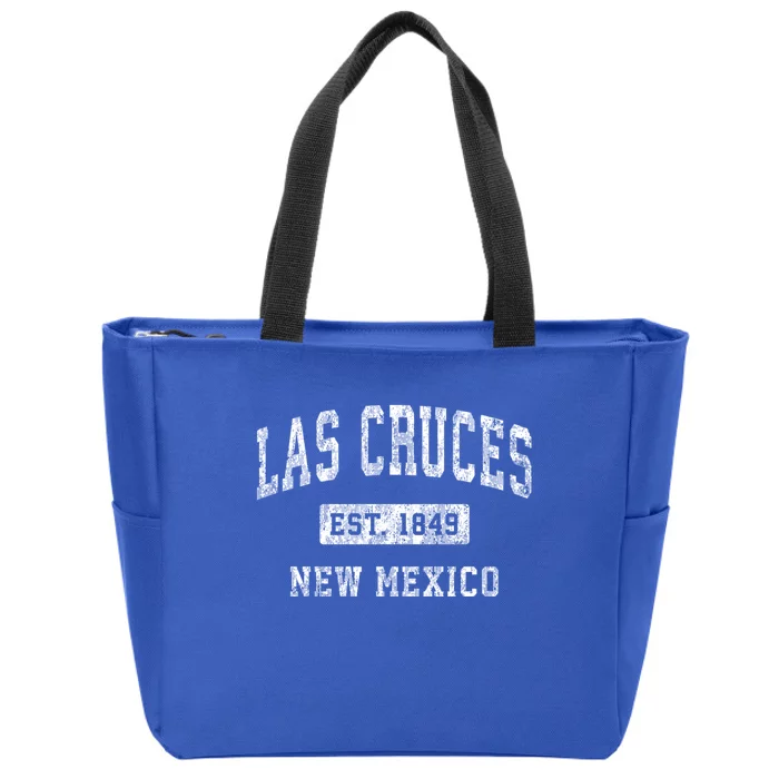 Las Cruces New Mexico Nm Vintage Established Sports Zip Tote Bag