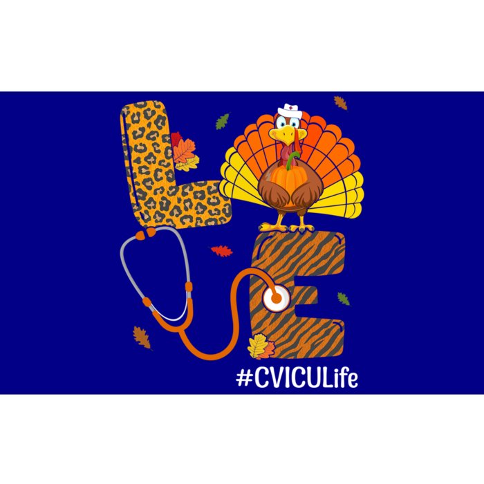 Love Cvicu Nurse Life Fall Nurse Turkey Thanksgiving Day Great Gift Bumper Sticker