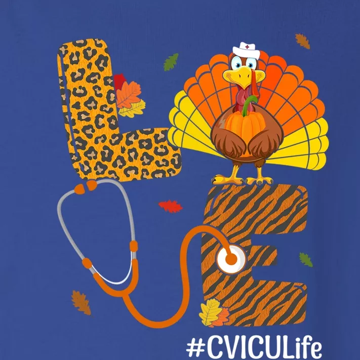 Love Cvicu Nurse Life Fall Nurse Turkey Thanksgiving Day Great Gift Toddler Long Sleeve Shirt