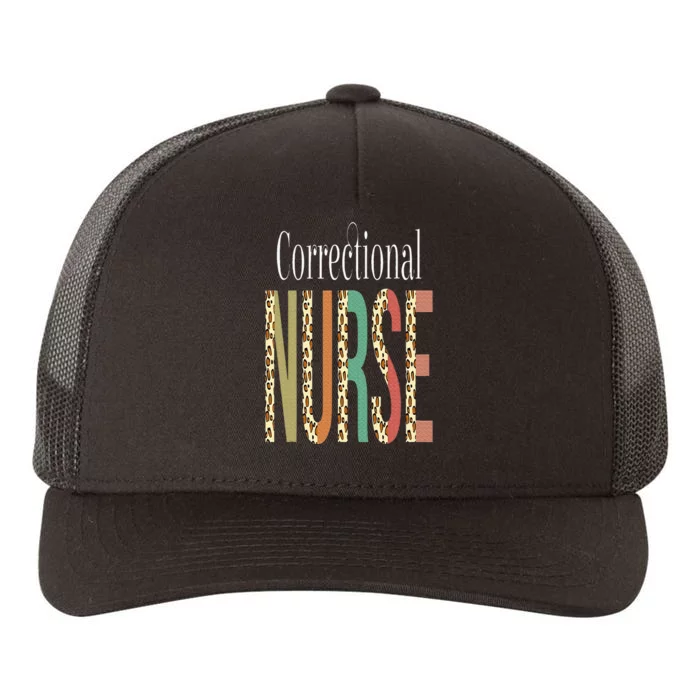 Leopard Correctional Nurse Print For Nursing Student Yupoong Adult 5-Panel Trucker Hat