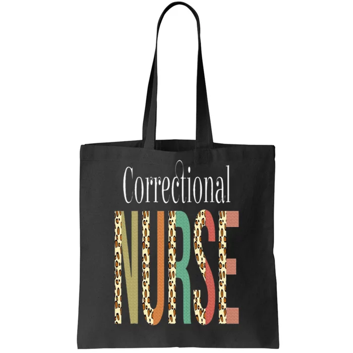 Leopard Correctional Nurse Print For Nursing Student Tote Bag