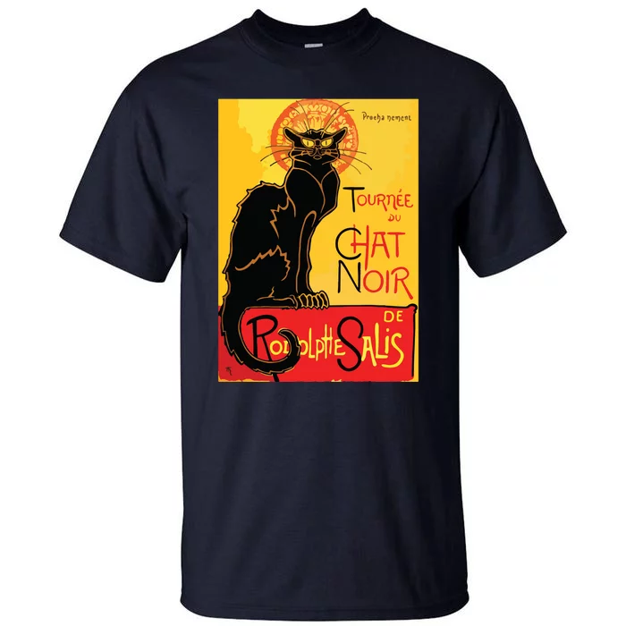 Le Chat Noir The Black Cat Tee Art Nouveau Vintage Tall T-Shirt