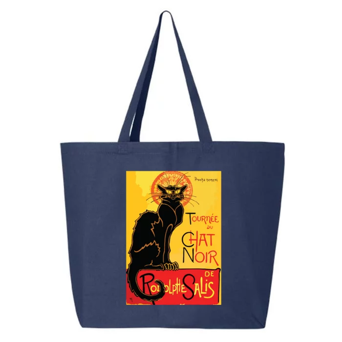 Le Chat Noir The Black Cat Tee Art Nouveau Vintage 25L Jumbo Tote