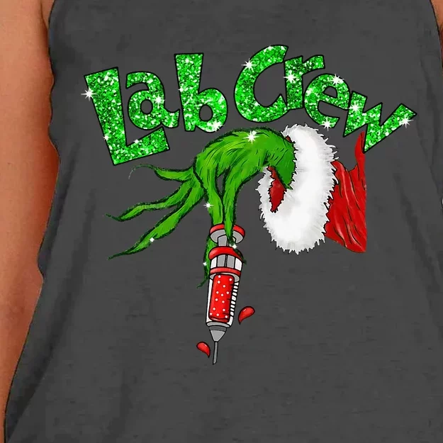 Lab Crew Nurse Merry Christmas Laboratory Xmas Pajamas Women's Knotted Racerback Tank