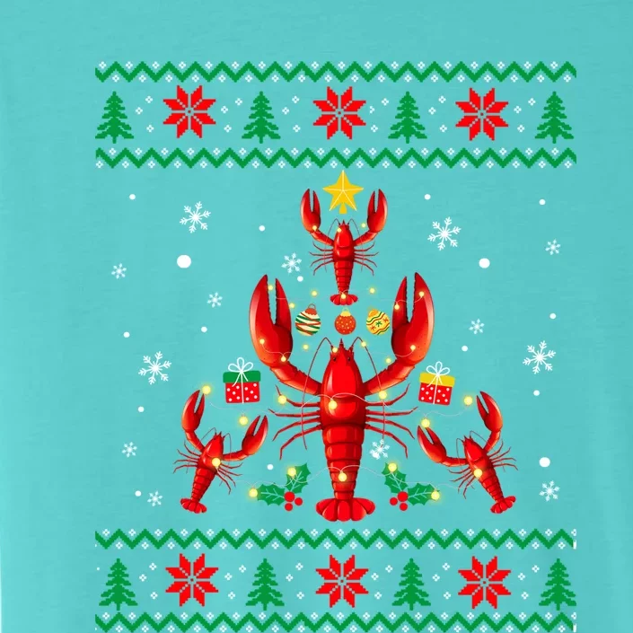 Lobster Christmas Ornat Tree Funny Xmas Gift Ugly Sweater Cool Gift ChromaSoft Performance T-Shirt