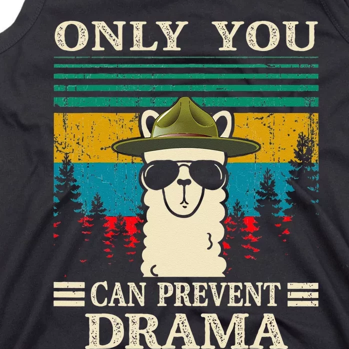 Llama Camping Only You Can Prevent Drama Gifts Men Women Tank Top