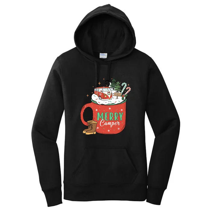 Love Camping On Christmas Morning Xmas Gift Women's Pullover Hoodie