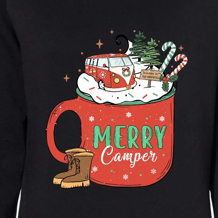 Love Camping On Christmas Morning Xmas Gift Womens California Wash Sweatshirt