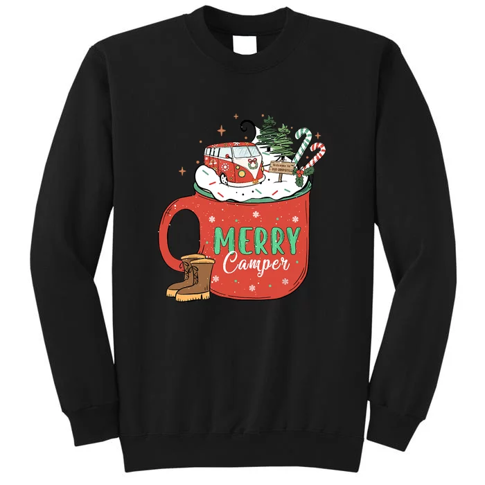 Love Camping On Christmas Morning Xmas Gift Tall Sweatshirt