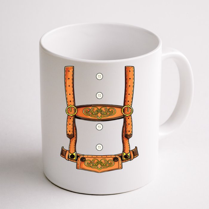 Lederhosen Costume Oktoberfest German Beer Fest Front & Back Coffee Mug