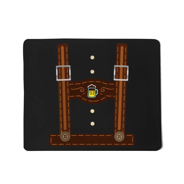 Lederhosen Costume Oktoberfest Gifts German Beer Fest Mousepad