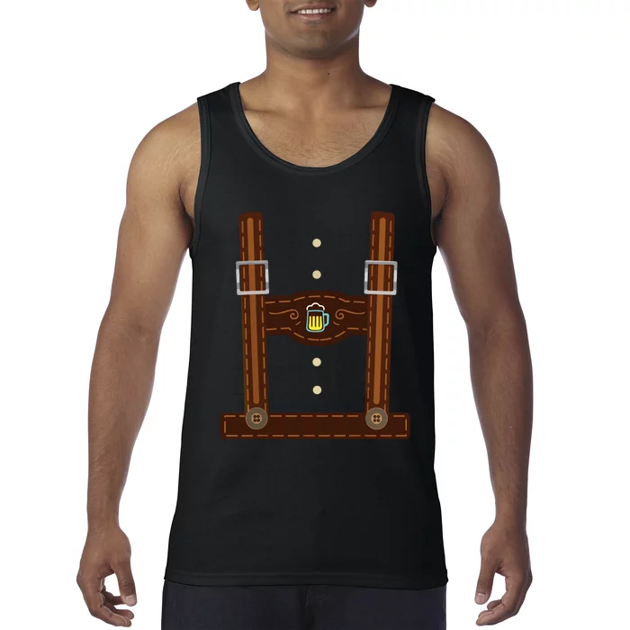 Lederhosen Costume Oktoberfest Gifts German Beer Fest Tank Top