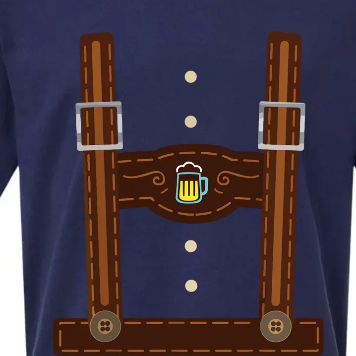 Lederhosen Costume Oktoberfest Gifts German Beer Fest Sueded Cloud Jersey T-Shirt