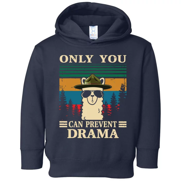 Llama Camping Only You Can Prevent Drama Gifts Men Women Toddler Hoodie