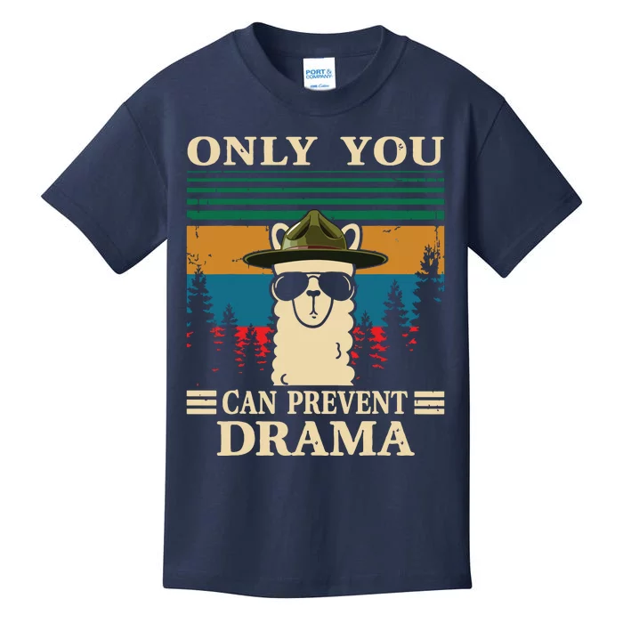 Llama Camping Only You Can Prevent Drama Gifts Men Women Kids T-Shirt