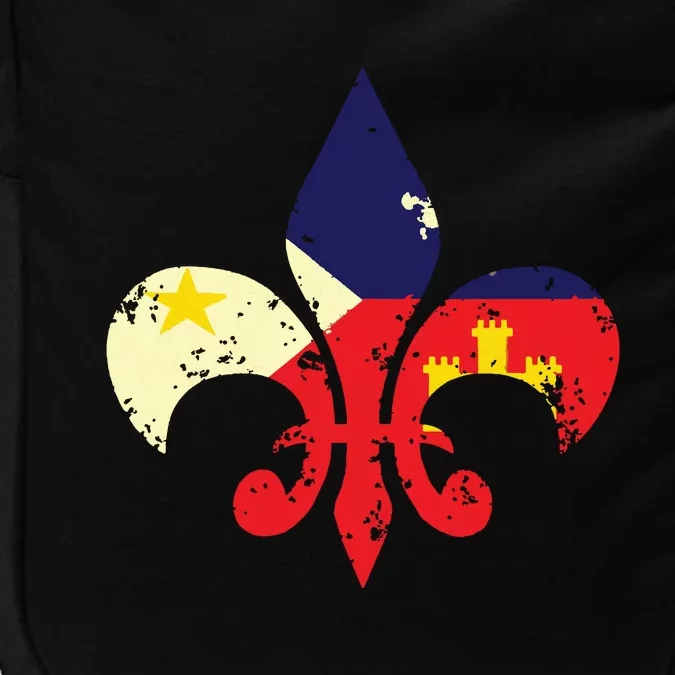 Louisiana Cajun Proud Acadiana Flag Distressed Fleur Impact Tech Backpack