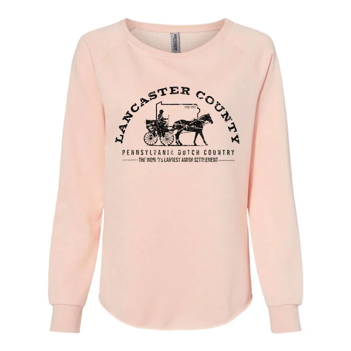 Lancaster County Pennsylvania Amish Settlement Est 1760 Womens California Wash Sweatshirt