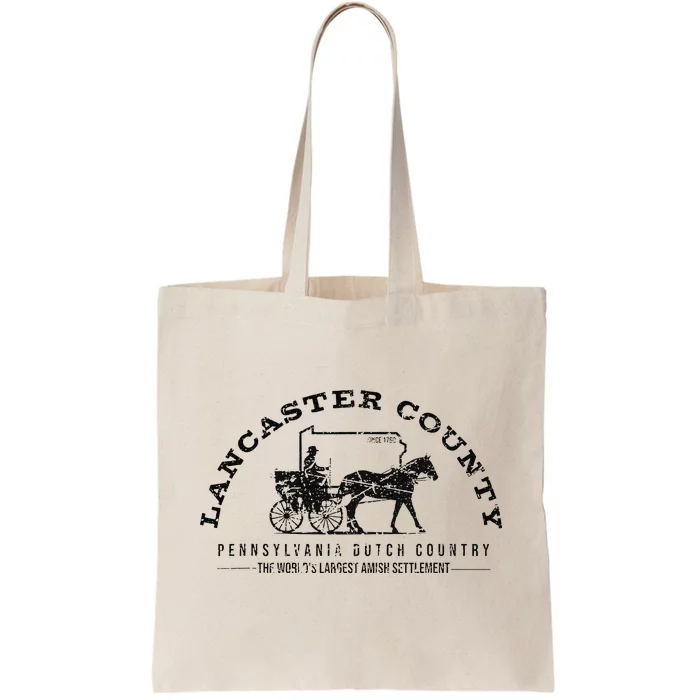 Lancaster County Pennsylvania Amish Settlement Est 1760 Tote Bag