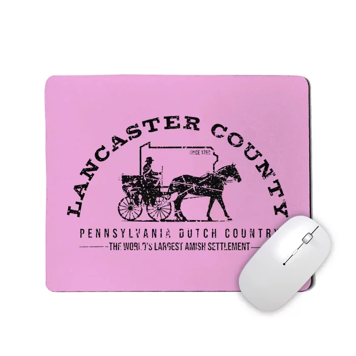 Lancaster County Pennsylvania Amish Settlement Est 1760 Mousepad