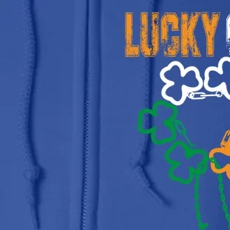 Lucky Cop Police Officer St Patricks Day Costume Meaningful Gift Full Zip Hoodie